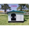 thumbnail image 2 of Casa Para Perro Q Perrón Raza Mediana Doble Acceso Techo Azul, 2 of 7