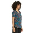 thumbnail image 6 of Scrubstar Women's Blooming Petals V-Neck Scrub Top, 6 of 7
