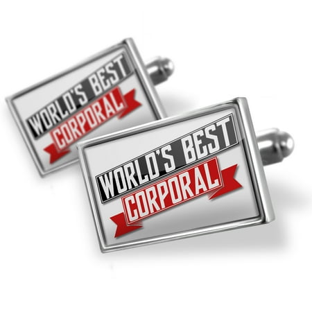 Cufflinks Worlds Best Corporal - NEONBLOND