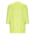 thumbnail image 5 of Fiudx Ofertas Relámpago Top con Cuello En V y Manga 3/4 con Estampado Informal a La Moda para Mujer, 5 of 5