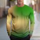 thumbnail image 1 of Amzcrzy Sudadera Para Hombre, Moda Informal, Estampado Deportivo, Manga Larga, Cuello Redondo, Blusas, Camisas, Verde, M, 1 of 5