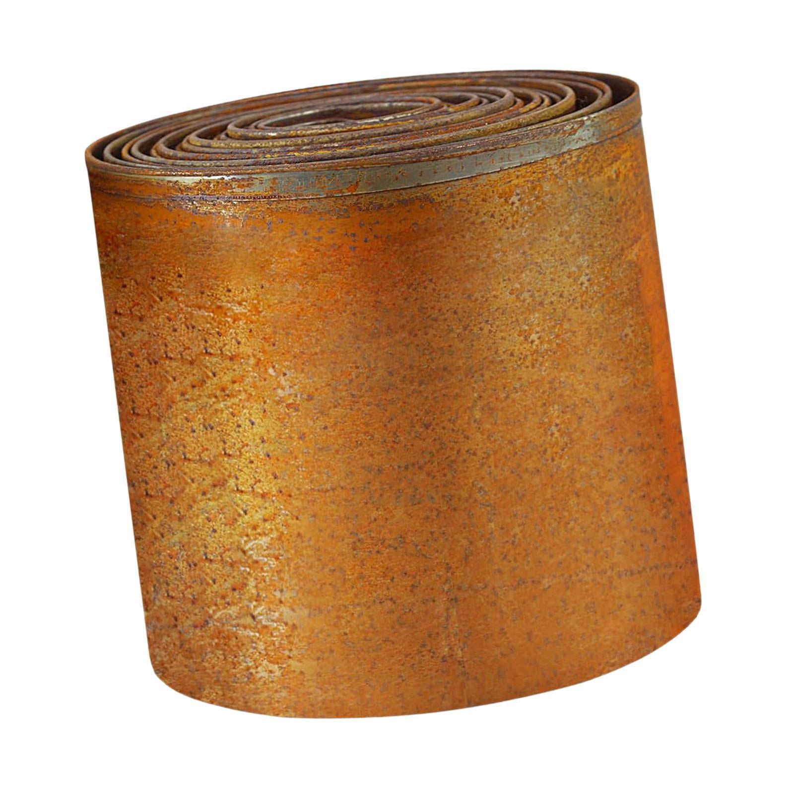 Aymzbd Garden Edging Decorative Weather Resistant Sturdy Rust for Lawn Paver Grass 5m