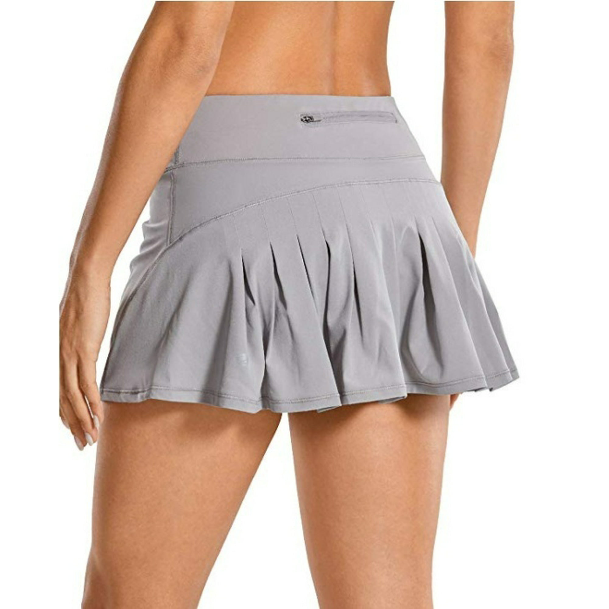Women's Athletic Tennis Golf Skirts Mid-Waisted Pleated Shorts with Pocket  | Walmart Canada