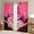 thumbnail image 2 of Castle Fairy Girly Dreamy Dance Black Out Curtains for Kids Teens,Bling Glitter Curtains Pack of 2 (42x63 Each),Cheer Theme Bedroom Curtains,Breathable Home Decor, 2 of 6