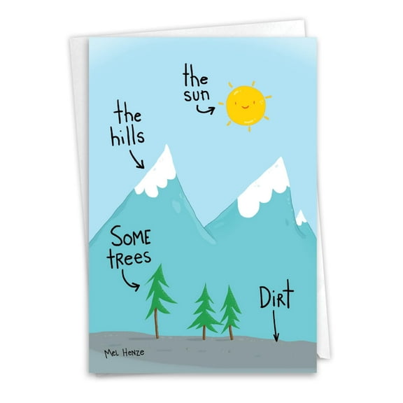 NobleWorks Funny Birthday Greeting Card with 5 x 7 Inch Envelope (1 Card) Bday Old Things C10273BDG