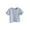 Blue, variant on fatyb Short Sleeve T-Shirts for Boys Girls Crew Neck Cotton Button Tee Shirts Summer Plain Kids Soft Tops