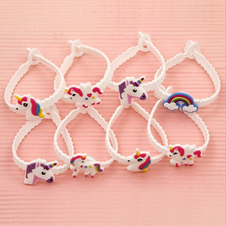 Unicorn Silicone Wristband Baller Bangle Stretchable Child Kids
