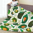 thumbnail image 6 of Vsdgher Green Avocado Ultra-Soft Micro flannel Blanket Throw Blankets for Couch Sofa, Bed (4 sizes)-80"x60", 6 of 7