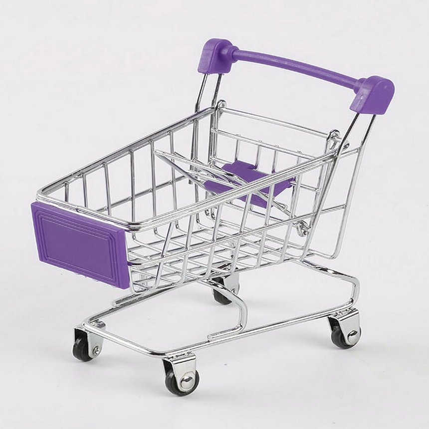 mini metal shopping cart