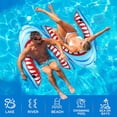 thumbnail image 1 of LJNYFDC Ultra-high Buoyancy Inflatable Inflatable Pool Float Lounger Adult Size 53"x42" 200 Pounds Buoyancy Quick Inflate/Deflate Cooling Mesh Cup Holder, 1 of 6