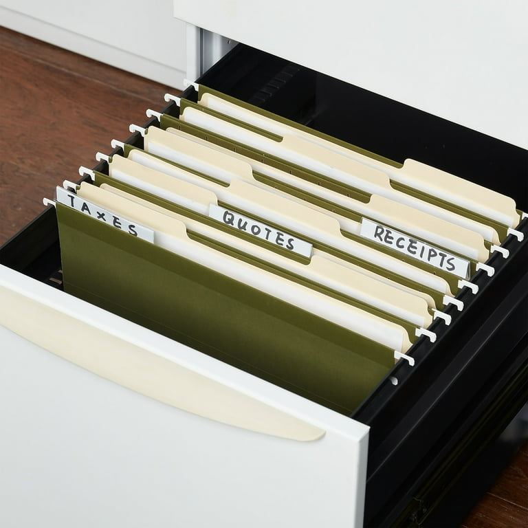 Staples Standard Green Hanging File Folders, 3