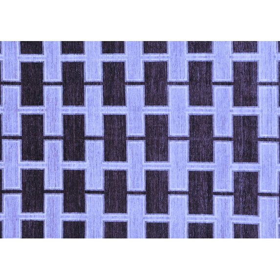 Ahgly Company Indoor Rectangle Abstract Blue Modern Area Rugs, 6' x 9'