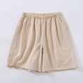 thumbnail image 2 of yillto Women Cotton Pjs Shorts Plaid Boxer Bottoms Casual Summer Pajama Lounge Sleepwear Beach Outfits, 2 of 3