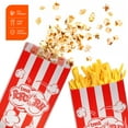 thumbnail image 3 of WRITWAA Oilproof Paper Popcorn Bags, Snack Bags for Microwave, Movie Night, Party, 50 Pcs, 3 of 7