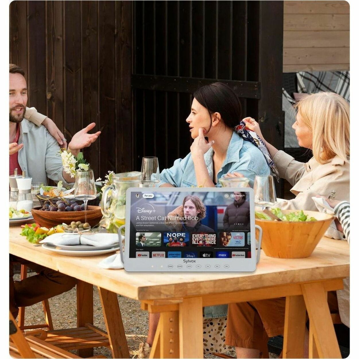 Sylvox Tv PT16A0KGGB Portable 15.6" Waterproof TV