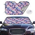 thumbnail image 2 of Kdxio graffiti style Skull flower Print Windshield Sun Shade,UV Rays and Sun Heat Protection,Sunshade for Car Windshield,Car Shade Front Windshield - Medium, 2 of 5
