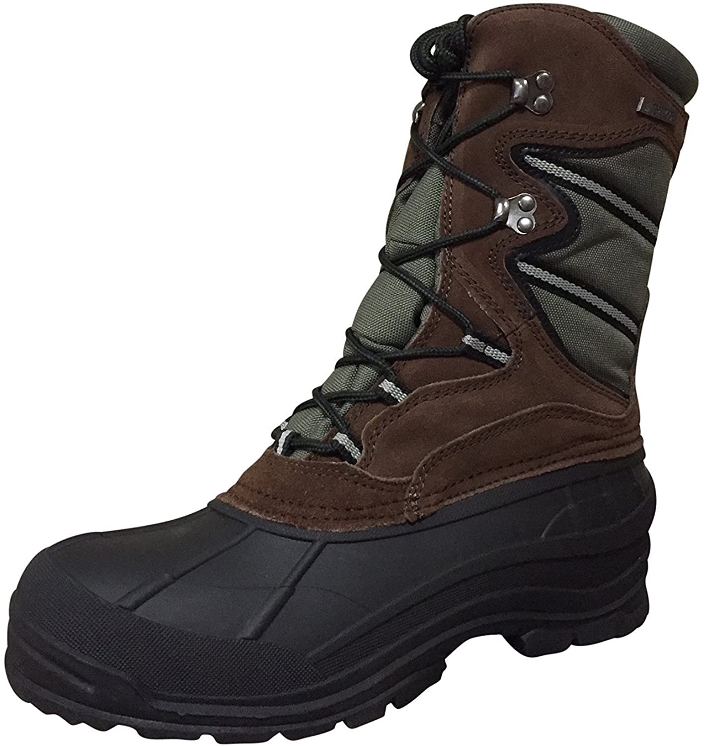 Men's Winter Boots 10" Hiking Leather Nylon Thinsulate Hunting Snow Boots - image 1 of 5
