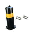 thumbnail image 3 of Poste de bolardo de barrera de estacionamiento de tubo de acero con 4 tornillos, poste de carretera multiusos para áreas residenciales, poste de 30 cm x 114 cm, 3 of 8