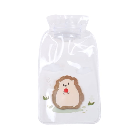 Oggfader Water Bottles Reusable PVC Transparent Portable Hot Water Bottle Mini Water Hand Warmer