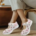 thumbnail image 4 of Psesaysky Women's Single Buckle Casual Shoes Floral Printed Comfortable Velcro Sneakers for Ladies Girls Size 5.5-10, 4 of 7