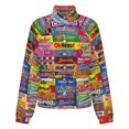 thumbnail image 5 of Jackets for Women Winter Coat Jackets Flannel Stand Collar Jacket(Candy Wrappers,Size:S-4XL), 5 of 7