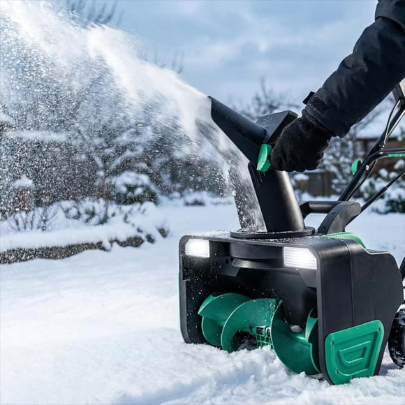 Ourlova 20" Corded Electric Snow Blower, 15-Amp Brushless Motor, 25FT Throwing Distance, 180° Rotating Chute, Dual LED Lights for Walkways, Decks & Driveways