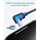 thumbnail image 4 of Cable Anker USB-A a USB-C con ángulo recto de 90 grados, 1,8 m, paquete de 2 unidades, 4 of 8