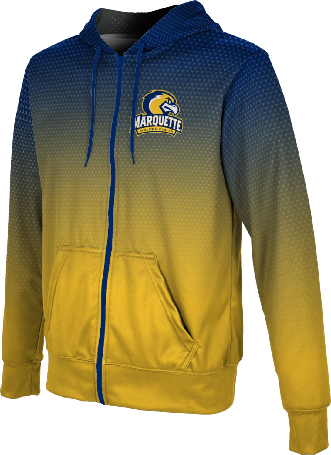 ProSphere Marquette University Boys Full Zip Hoodie Spray Over