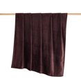 thumbnail image 4 of Mainstays Super Soft Plush Oversized Couch Throw Blanket, Brown, 50 x 72 in, 4 of 7