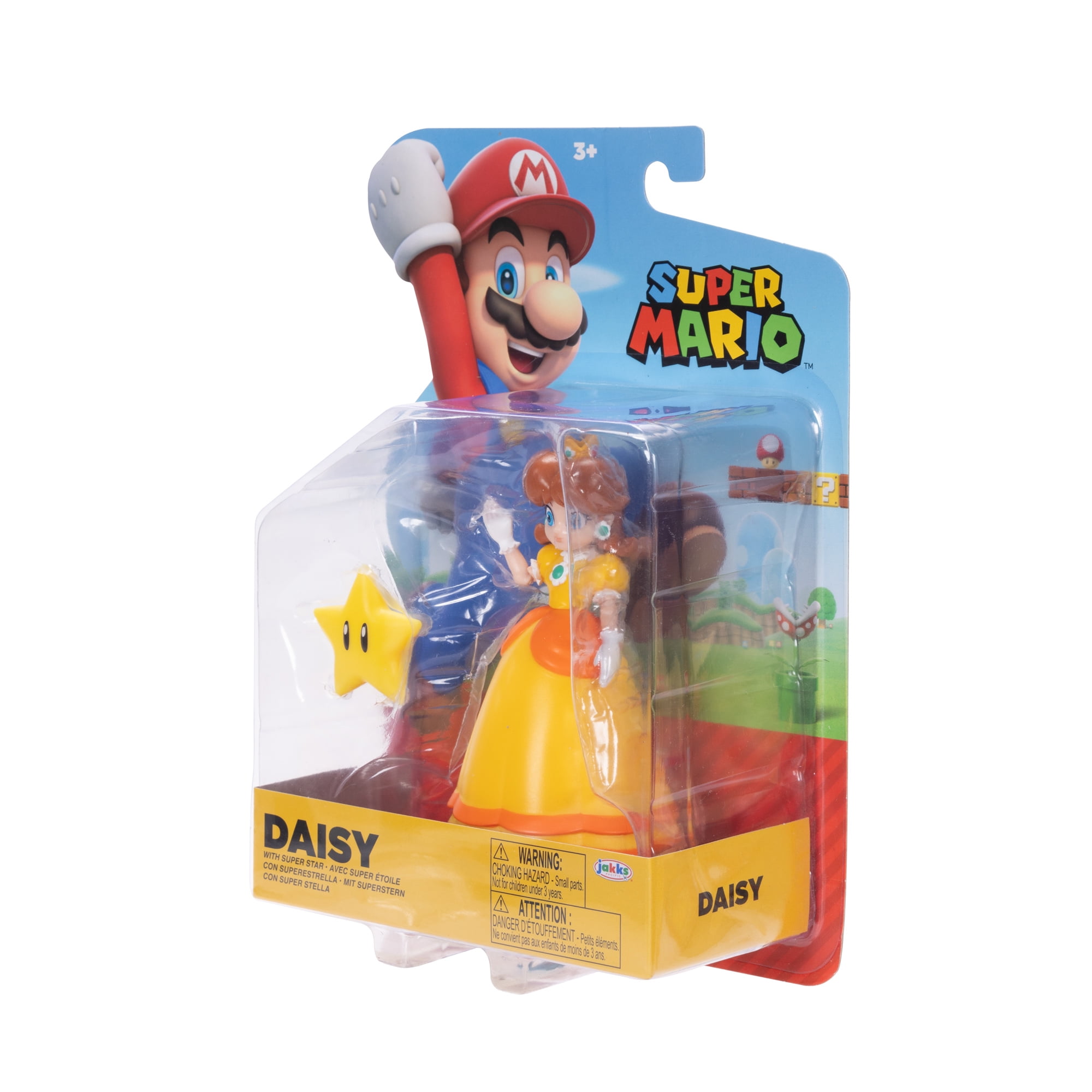 World of Nintendo Super Mario Daisy 4 inch Articulated Action Figure with Super Star Accessory