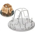 thumbnail image 2 of Grille-pain Pliable pour Réchaud de Camping, en Acier Inoxydable pour de Larges Applications, avec Plateau Perforé et Rangement Facile, 2 of 8