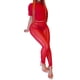 thumbnail image 2 of SAYOO Conjuntos de Pantalones Largos para Mujer, Tops Cortos de Manga Corta de Color Puro + Conjunto de Pantalones Transparentes de Cintura Alta SAYOO  Moda, 2 of 9