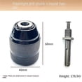 thumbnail image 4 of Adaptador de portabrocas para taladro de metal con rosca 3/8-24UNF de 0,8 mm a 10 mm, apto para taladro manual, martillo eléctrico y taladro percutor eléctrico., 4 of 4