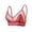 *1-Red, variant on Women's Seamless Lace Wireless Bralette,Wide Strap Square Back Bra For Women,Ladies' Breathable Support Everyday Bra with Built-in Pads,Brown,M-3XL