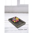 thumbnail image 2 of Serene Spaces Living 15" Dark Wood Rectangle Serving Tray, Pack of 6, 2 of 6