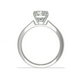 thumbnail image 2 of 1.00 Ct Brilliant Princess Cut Genuine Diamond Sparkle Solitaire Engagement Ring for Women Solid 14K White Gold Size 6.5, 2 of 7
