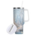 thumbnail image 2 of 40 oz Insulated Stainless Steel Tumbler Double Wall Stainless Steel Tumbler with 2-Way Drinking Christmas Tree in The Snow, 2 of 9