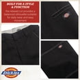 thumbnail image 4 of Dickies Womens Work Pants - High Waisted Relaxed Fit Contrast Stitch Casual Double Knee Womens Pants, 4 of 7