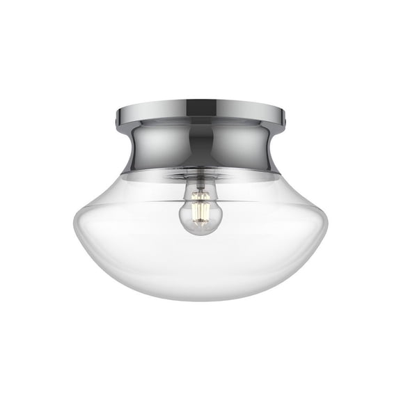 FM464012CH-Alora Lighting-Marcel - 1 Light Flush Mount-8 Inches Tall and 10.88 Inches Wide-Chrome Finish
