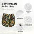 thumbnail image 4 of KLL Hawaiian Culture Symbols Pattern Shorts Women,Athletic Shorts High Waisted Running Shorts Pocket Sporty Short Gym Elastic Workout Shorts-Small, 4 of 7