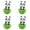 Green 4Packs, variant on Baby : Adorable Panda Wobble Sensory Toy Unfallable Fun For Toddlers Encourages & Coordination, 9x6 cm, Green 2Packs