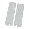 thumbnail image 3 of Split Toe Socks Frilly Tabis Socks Cotton Sandal Socks for Girls Women Ruffle Trim Frilly Crew Socks Cotton Ankle Socks, 3 of 10