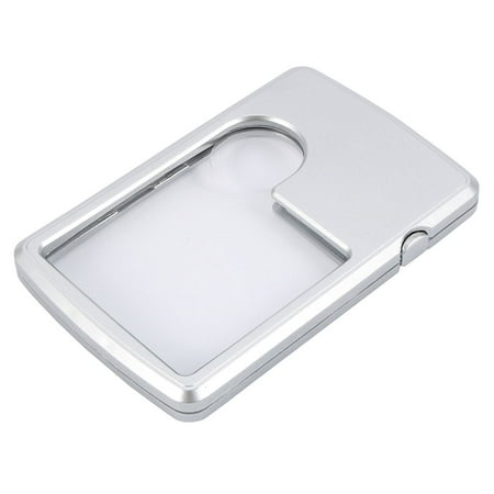 Magnifier Loupe Magnifying Glass 3X 6X Glass Lens Square Portable Magnifier