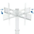 thumbnail image 3 of Modern Floor TV Stand Swivel for 40 to 75 inch White 3 Shelf TV Mount Stand, White, 3 of 7