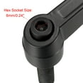 thumbnail image 4 of Uxcell M12 x 40mm Metric Adjustable Clamping Lever Handle with Stud Black, 4 of 4