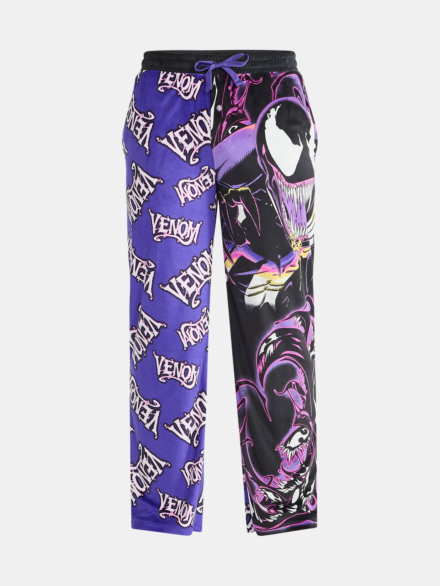 Venom Men's and Big Men's Split Leg Graphic Pants, Sizes S-2XL