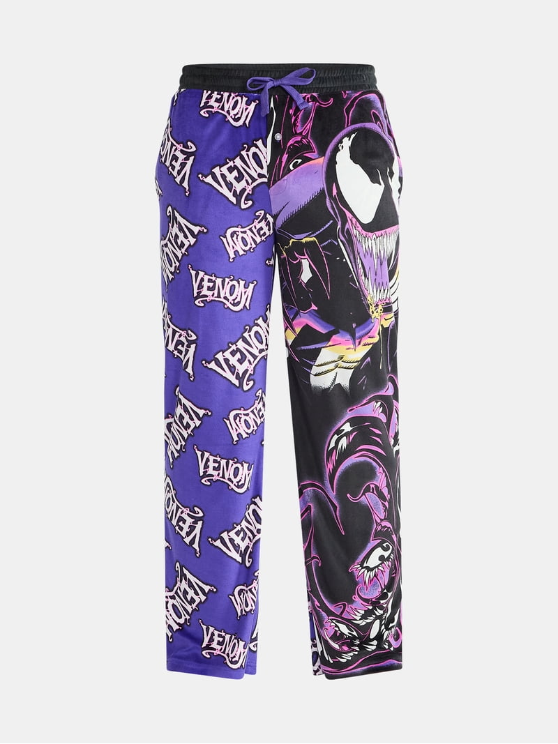 Venom Men's and Big Men's Split Leg Graphic Pants, Sizes S-2XL