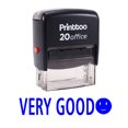 thumbnail image 2 of Printtoo VERY GOOD Self Inking Rubber Stamp Office Stationary Stamp-Blue, 2 of 2