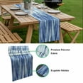 thumbnail image 5 of Navy Blue Vintage Table Runner - 72 Inch Long, Kitchen Dining Table Runner Dresser Scarves, Stripes Painting Retro Abstract Art Farmhouse Decor for Coffee Tables Wedding Party Banquet, 5 of 8