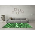 thumbnail image 3 of Ahgly Company Indoor Square Abstract Emerald Green Modern Area Rugs, 7' Square, 3 of 4
